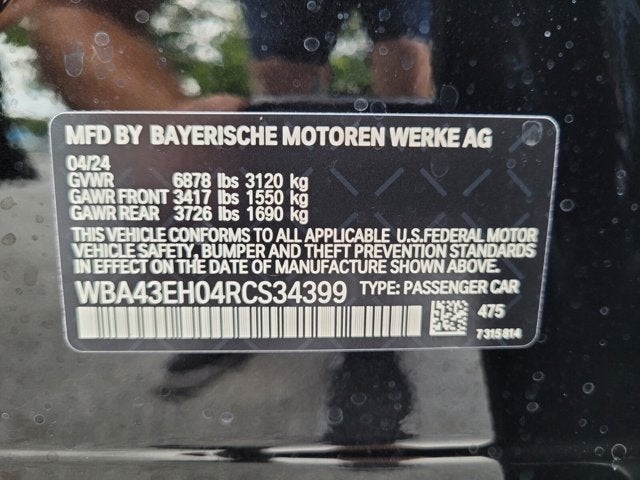 2024 BMW 750e xDrive 750e xDrive